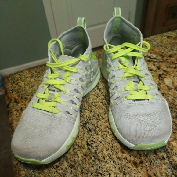 Nike Train Ultrafast Flyknit Cross Training Shoes Men's Sz 7.5 Grey 843694-006 - Picture 1 of 12